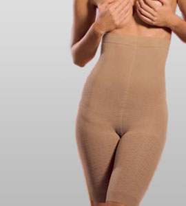 New Scala BioFir Anti Cellulite Remover Shapewear Slimming Bermuda Shorts  Nude